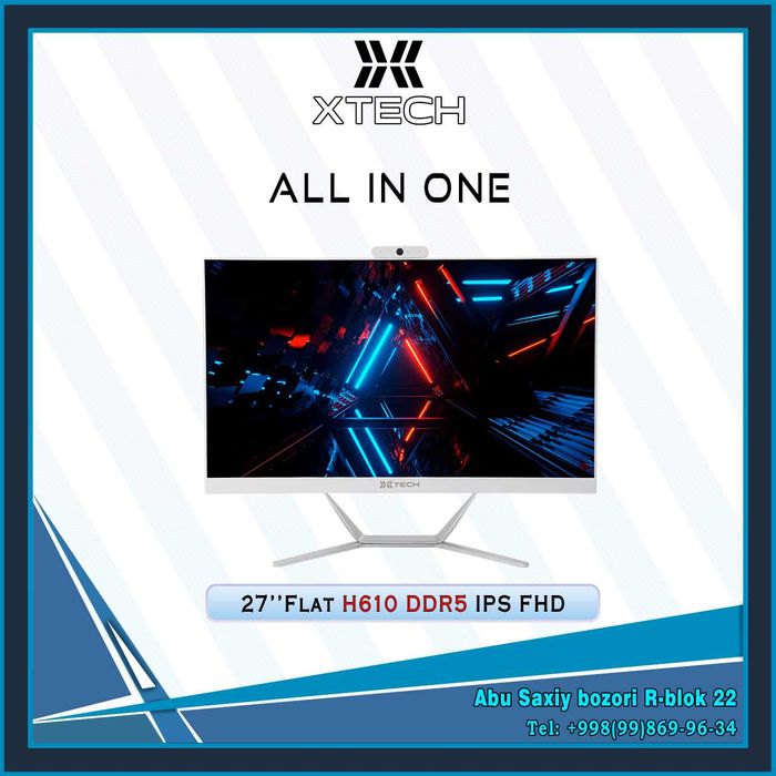 Monoblok XTECH IPS 24" 27" 32" diaganalli