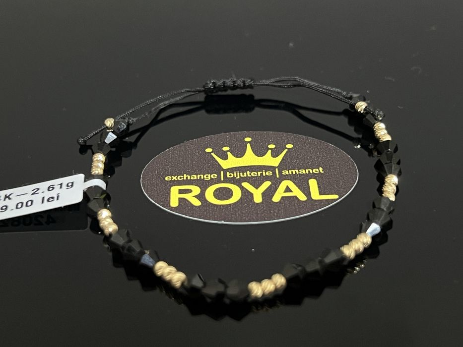 Bijuteria Royal CB : Bratara cu snur aur 14k 2,61gr