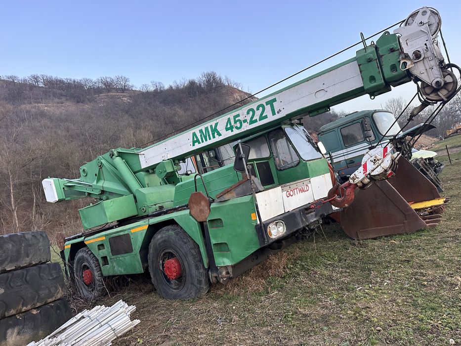 Punti,motor,braț,troliu hidraulic automacara 4x4 gottwald