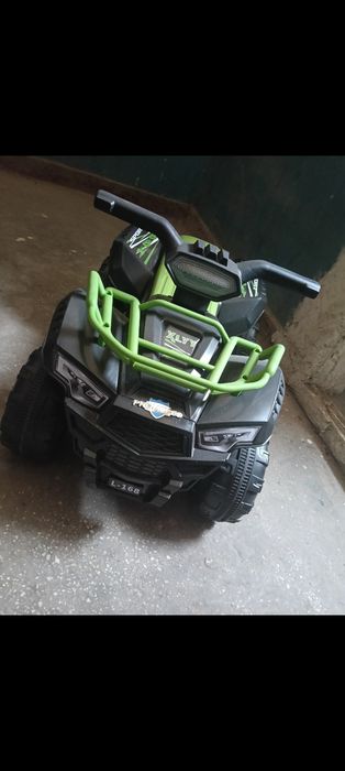 ATV Electric Copii KIDOO® L-168, 6V, 3–5 km/h, 3–4 ani – Distractie Off-Road, Sigur si Usor de Utilizat - Verde