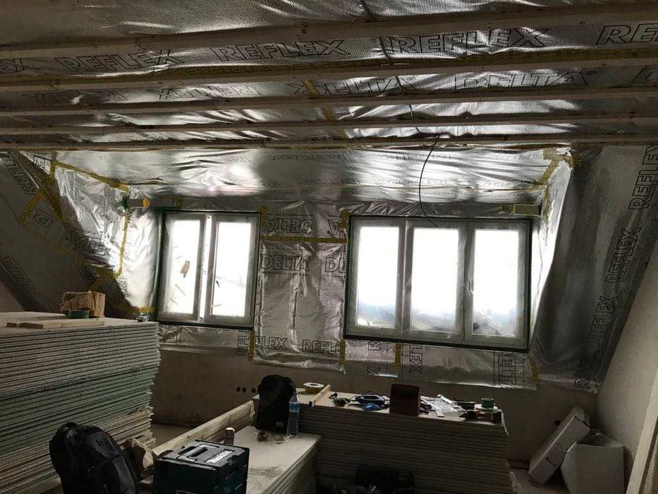 Строителни услуги -работа с гипсокартон и шпакловане.