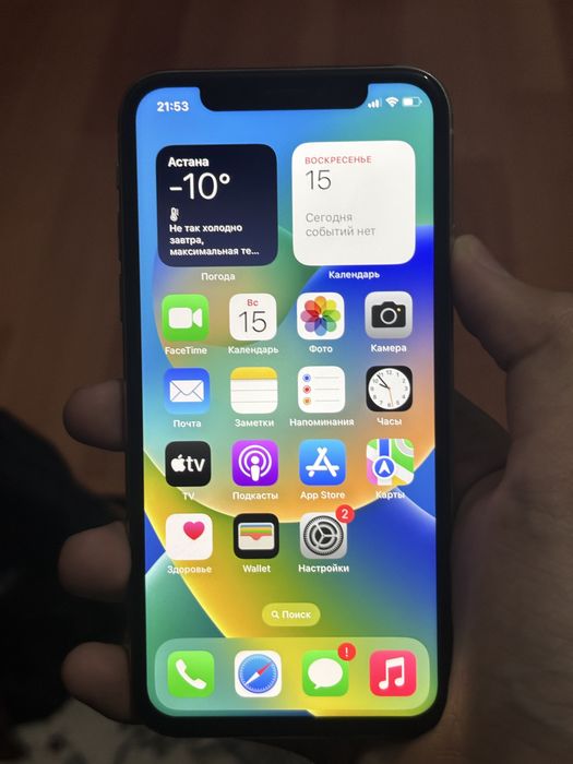 Смартфон IPhone X 256 gb состояние акум 100%
