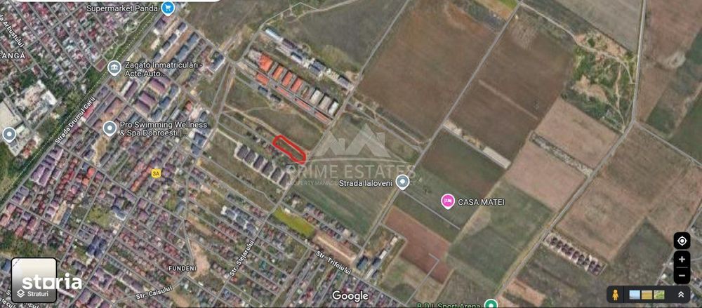 Teren intravilan 3000 mp de inchiriat Fundeni Dobroesti