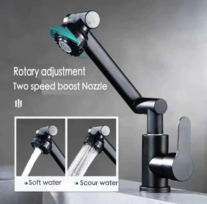 Baterie robinet  baie/bucătărie pivotantă