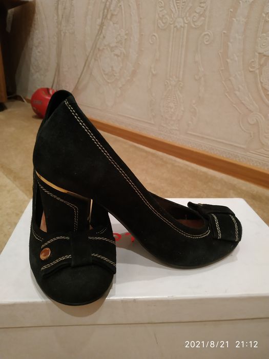 Туфли натуральная замша