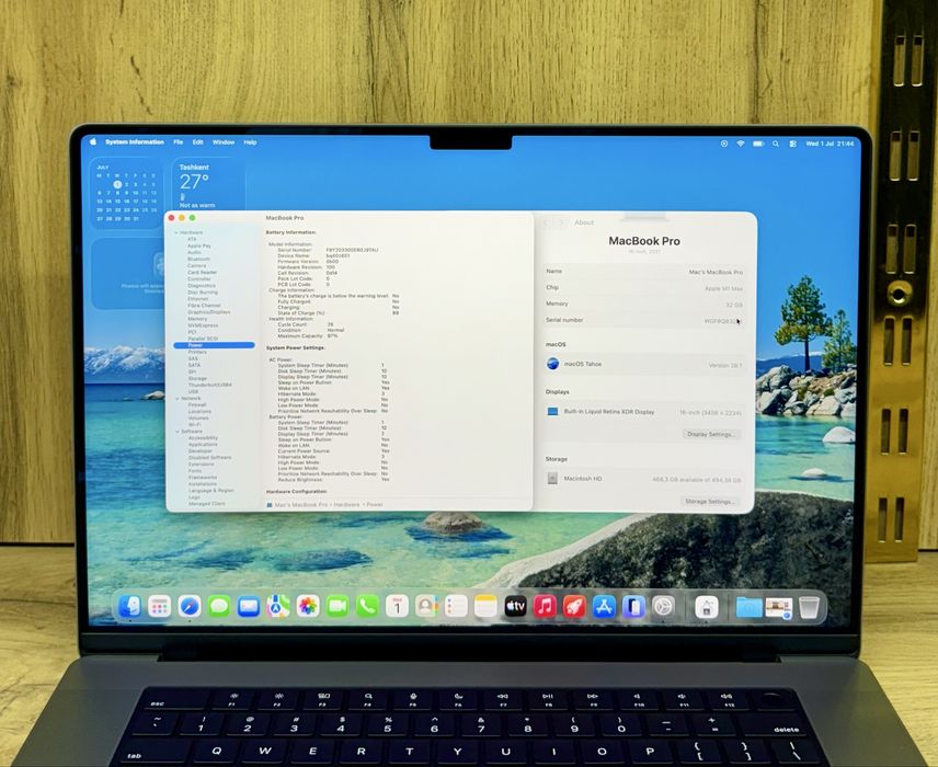 Macbook M1 Max 16inch 32/512GB 97% ёмкость