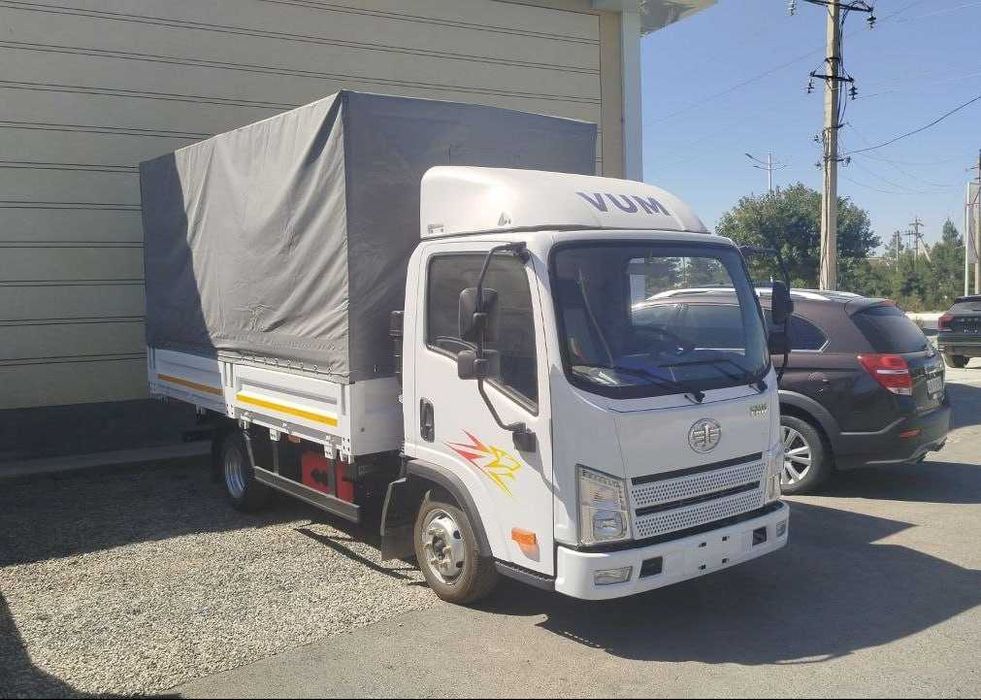 Автофургон бортовой с тентом  FAW Tiger VR (15,2 м³) / Бензин