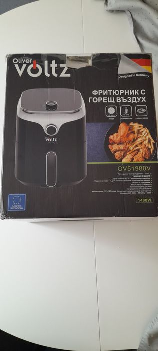 Нов фритюрник с горещ въздух Voltz 1400w -OV 51980V