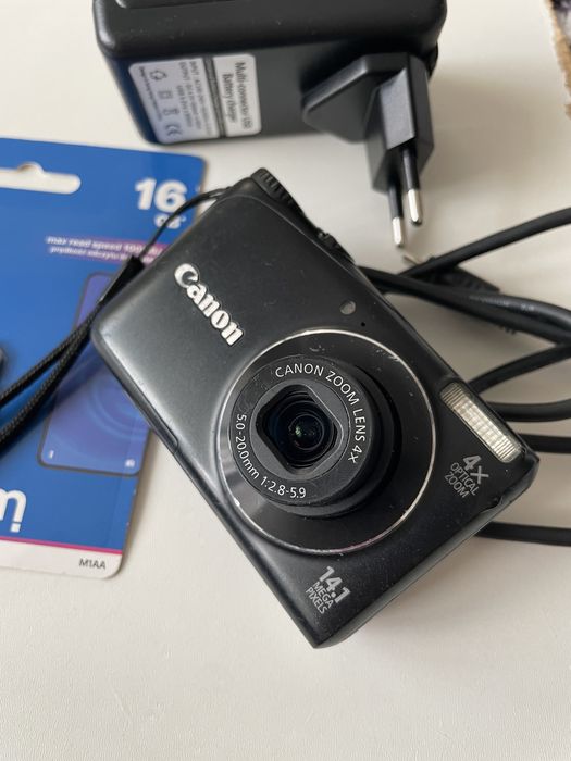Camera Foto Digitala CANON PowerShot A2200 HD, Black, 16GB, 14.1