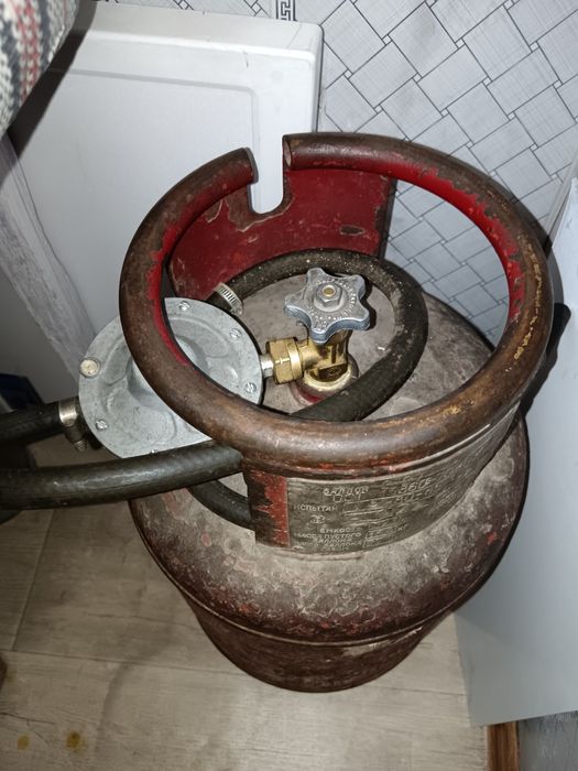 Газбаллон полный, с редуктором