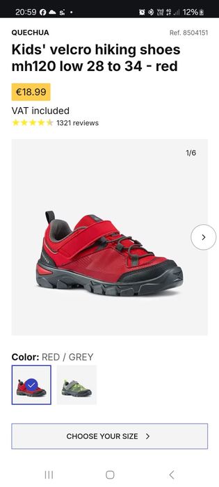 Pantofi sport impermeabili Quechua Marime 34