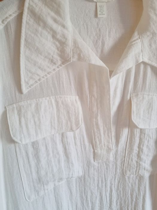 Бяла рокля кафтан дълга лятна плажна риза туника maxi oversized цепки