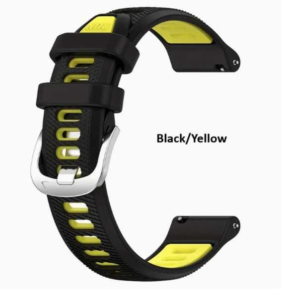 Curea silicon GT1,GT2,GT3,GT4,GT5(46mm) 22mm - catarama Argintie*