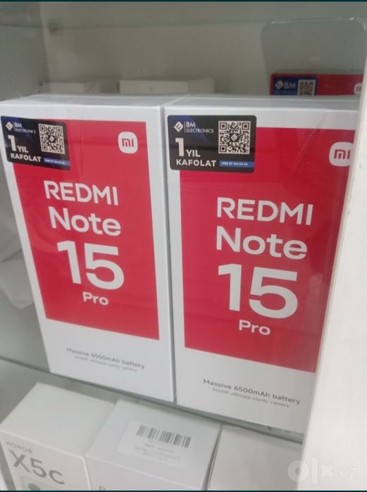 Redmi Note 15 Pro Global 8/256GB. 1 yil rasmiy kafolat. Доставка!