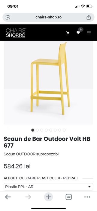 Scaune bar outdoor Volt