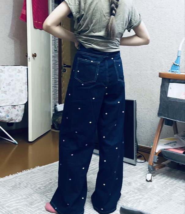 Джинсы синие женские