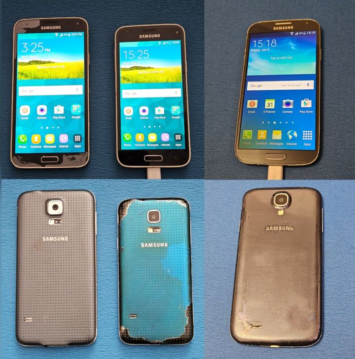 Samsung Galaxy S4 Active, S7 Active, S4 Demo, S i9000, S2 telefoane de colectie