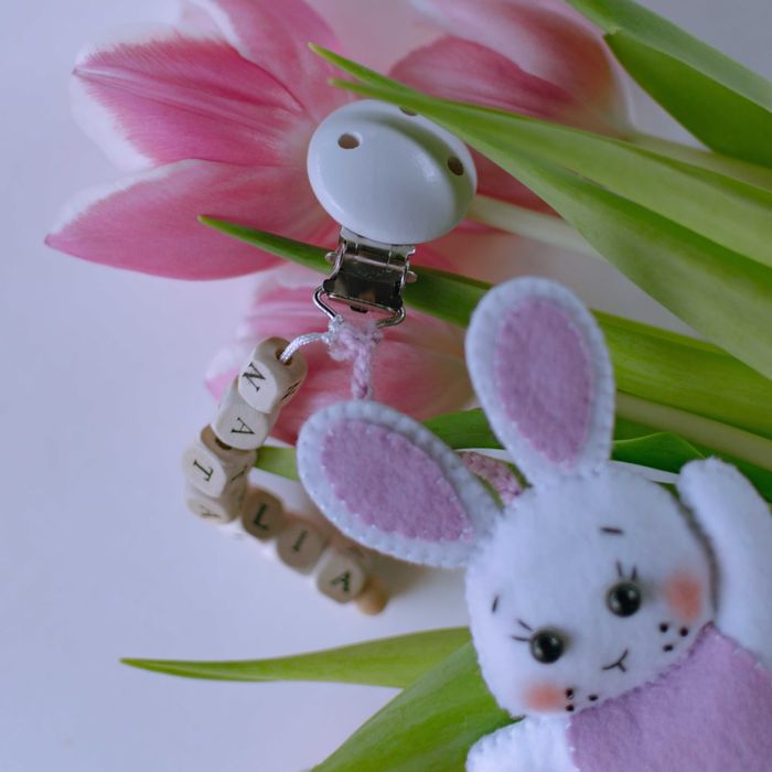 Accesoriu ghiozdan iepuraș / Breloc iepuraș pluș