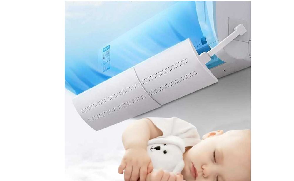 Protecție aer condiționat anti-curent – direcționează aerul rece/cald, reglabil, universal, deflector aer conditionat