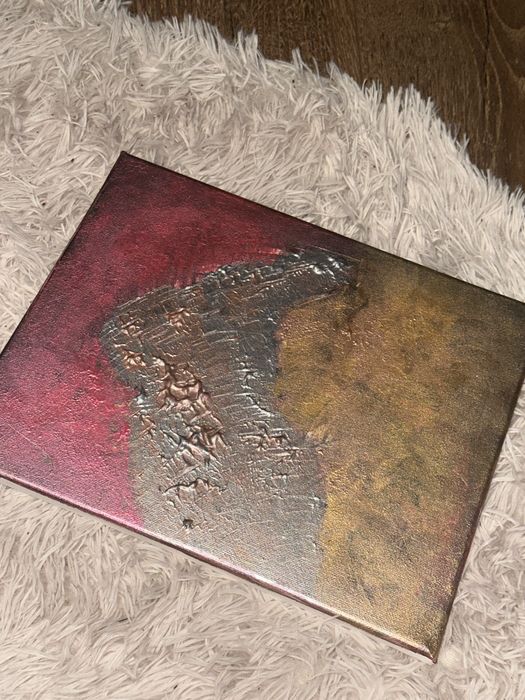 1/1 Ексклузивна абстрактна релефна картина - ръчно изработена от P.J.