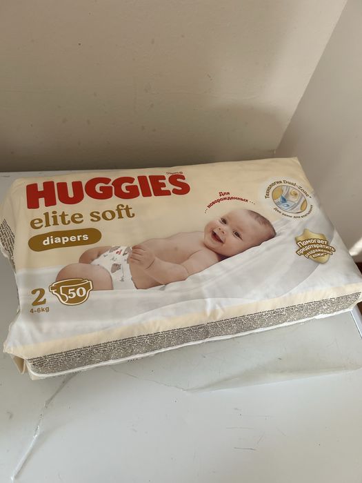 Huggies 50 шт 3500 тг