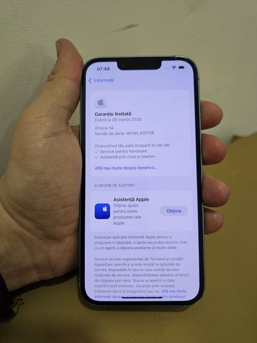 Vând Iphone 14 96% batetia