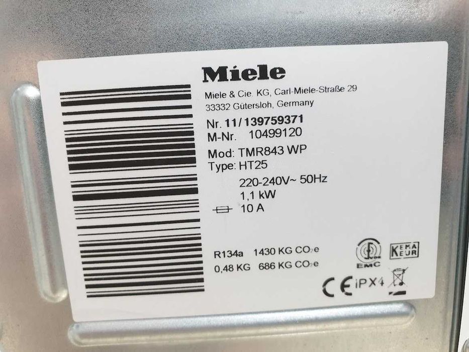 9кг Пара Miele Сушилня с термопомпа Миеле 12м Гаранция