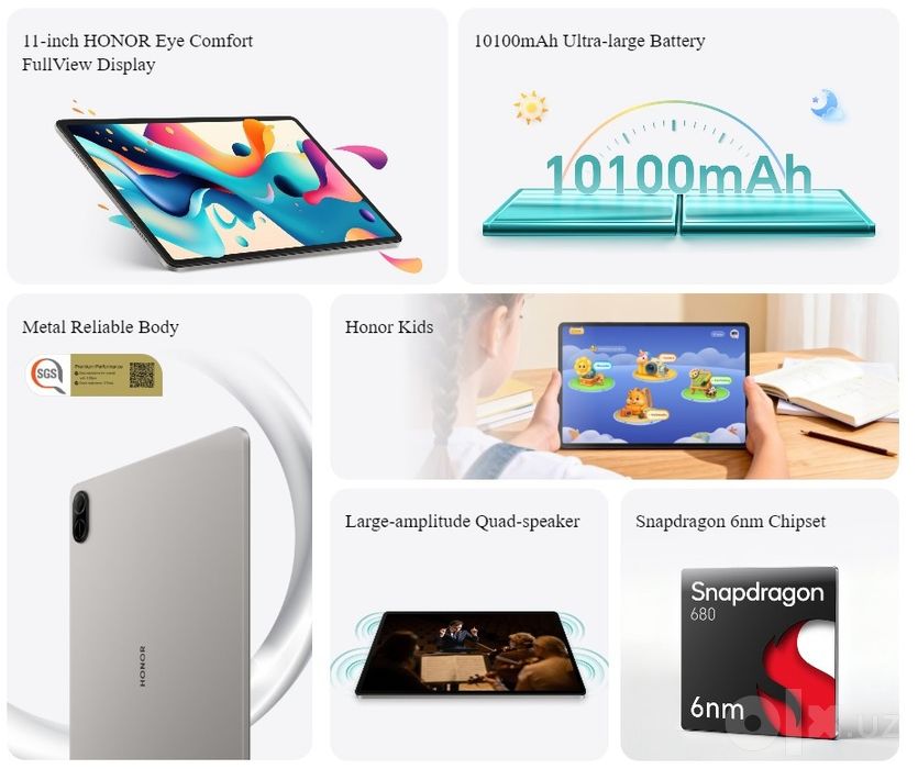 Honor pad x8b Orginal wifi sim