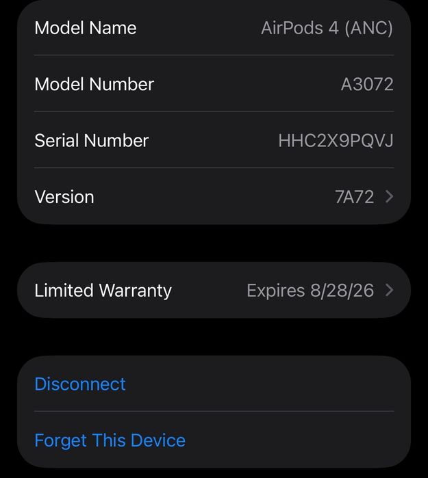 AirPods Gen 4 Model 2025 ANC
