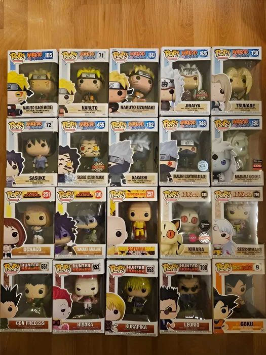 Anime Funko pop - Attack on Titan, Naruto, Tokyo Ghoul, One Piece и др