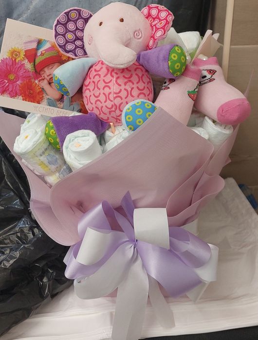 Букет от памперси!