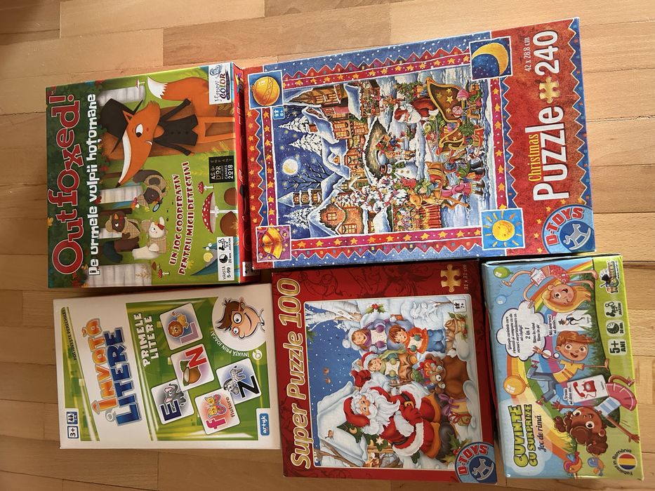 Lot complet jocuri educative și puzzle-uri | Preț avantajos!!