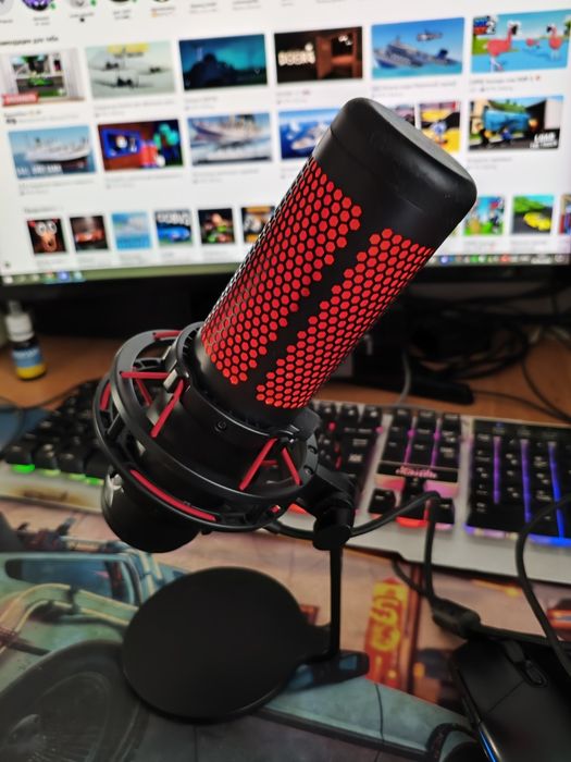 HyperX quadcast микрофон