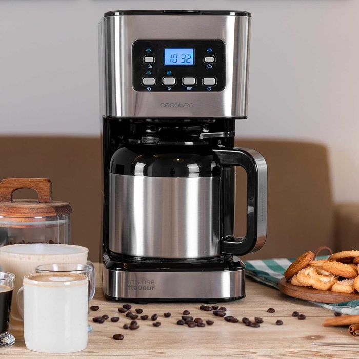 Кафемашина Cecotec Coffee 66 Drop, 950W, 1.2л 10чаши, LCD, лек ДЕФЕКТ