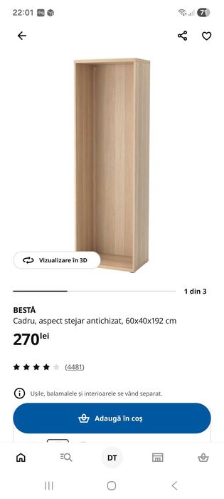 Biblioteca / Raft IKEA 60x40x192