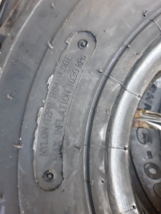 6.00-9 Cauciucuri noi industriale cu camera si talon pentru PLUG Stivu