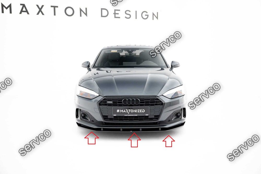 Prelungire splitter bara fata Audi A5 F5 Facelift 2019-2024 v3 - Maxton Design