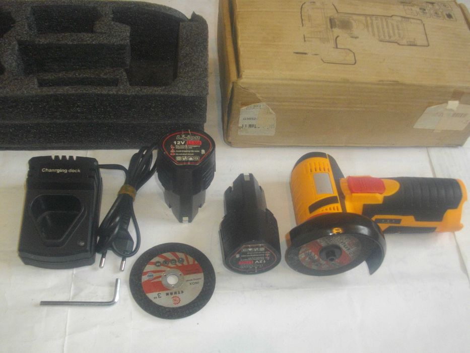 12V Ъглошлайф на батерии Такер Black Decker Parkside Bosch Ел. длето