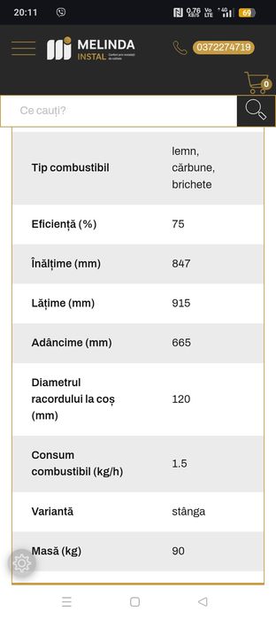 Soba de gătit, Caldi