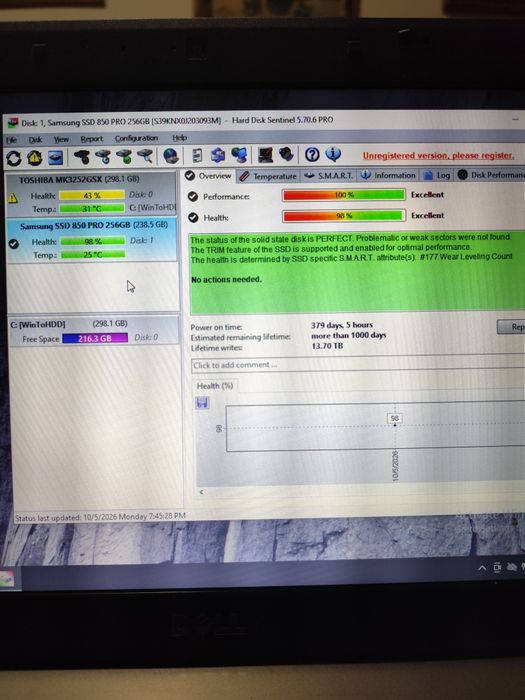 Vand SSD Samsung 850 PRO 256GB