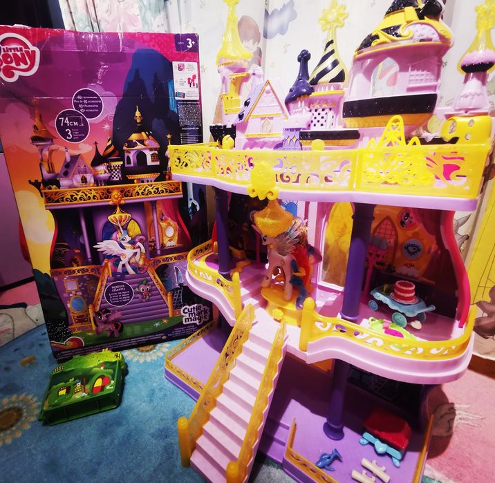 Mega Lot My Little pony - castelul Canterlot, ponei, păpuși, figurine,