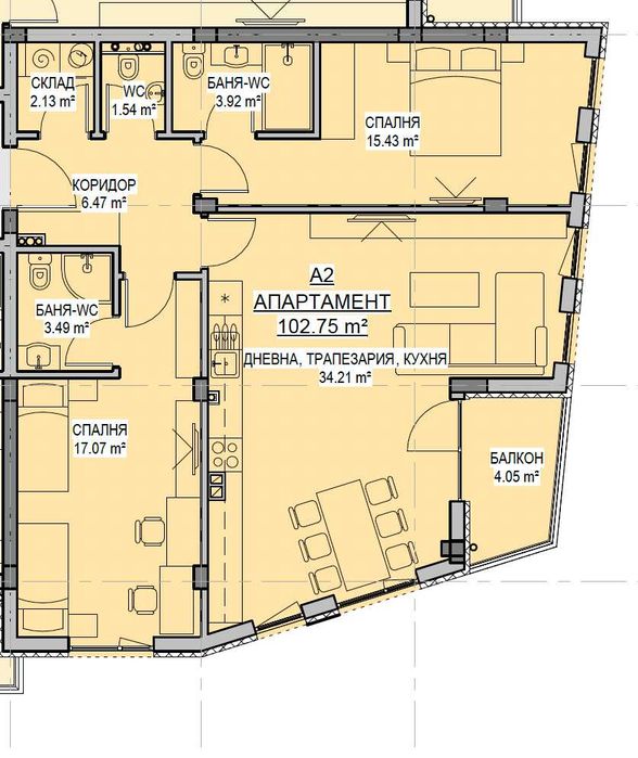 Нов тристаен апартамент в кв. Левски В – пред Акт 14