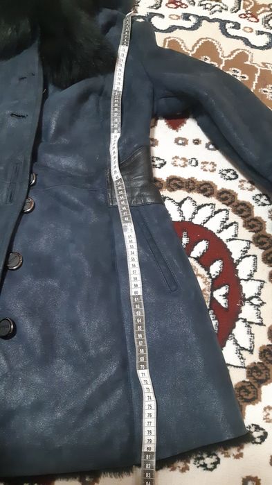 Дублёнка с капюшоном