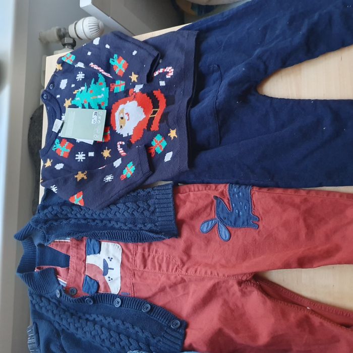 Set pantaloni captusiti si pulovere, Next, Zara, H&M, 6-9 luni