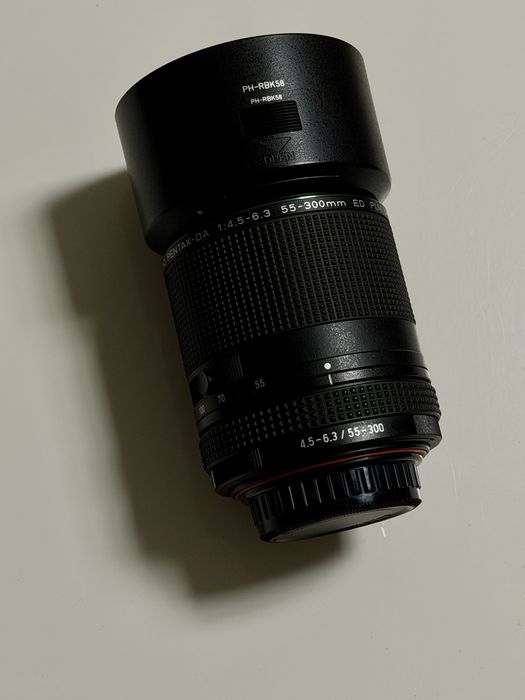 PENTAX HD DA 55-300mm F4.5-6.3 ED PLM WR RE – Нeизползван
