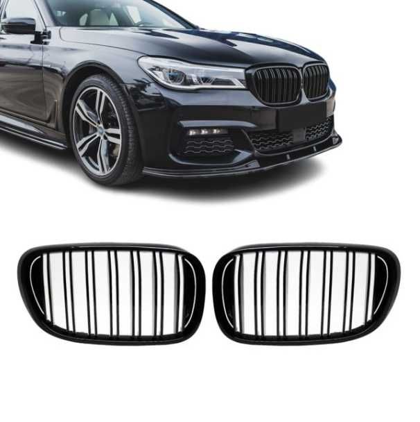 Grile Duble M / Negru Lucios / BMW Seria 7 G11 G12