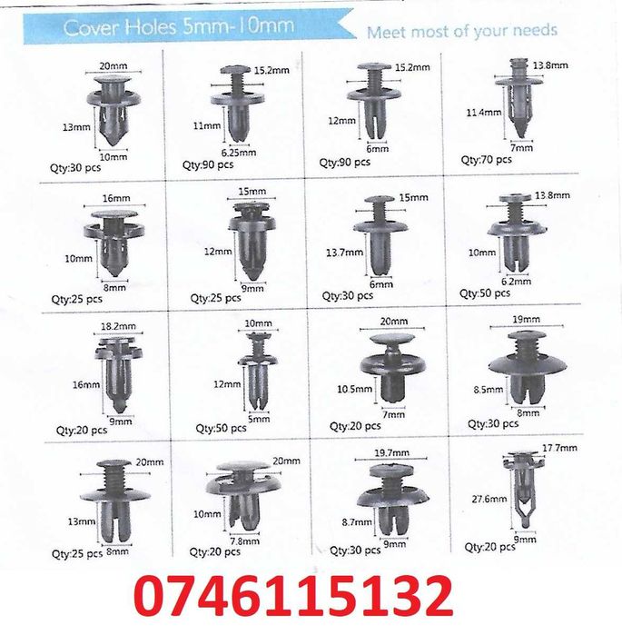 Textile-Accesorii-Clips-Cleme Fixare Ornamente-Mocheta-Fete Usi-Bandou