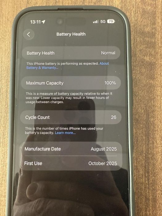 Iphone 17 AIR 100% батерия