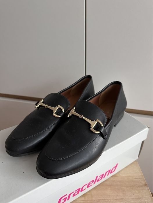 дамски черни мокасини