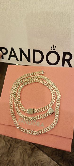 Set lant si bratara Pandora argint